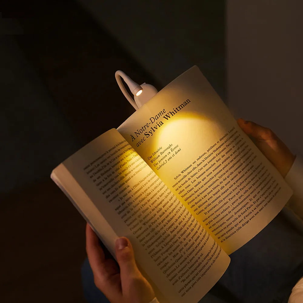 Universell Mini Klipsboklampe – Justerbar LED för Lesing