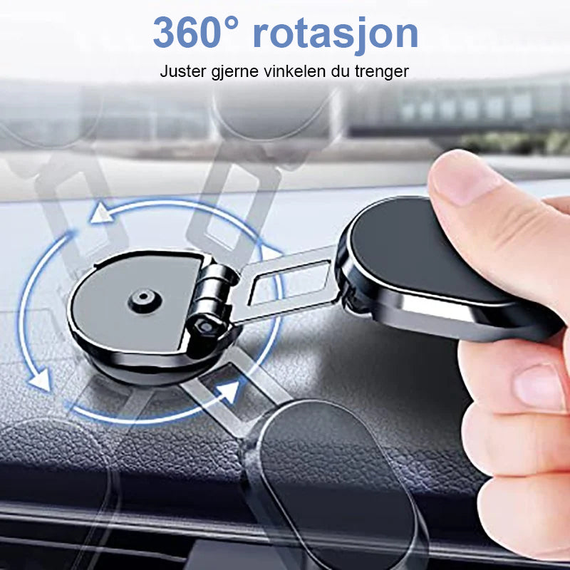 Magnetisk telefonholder för bil - 360° rotasjon | Sterk magnet