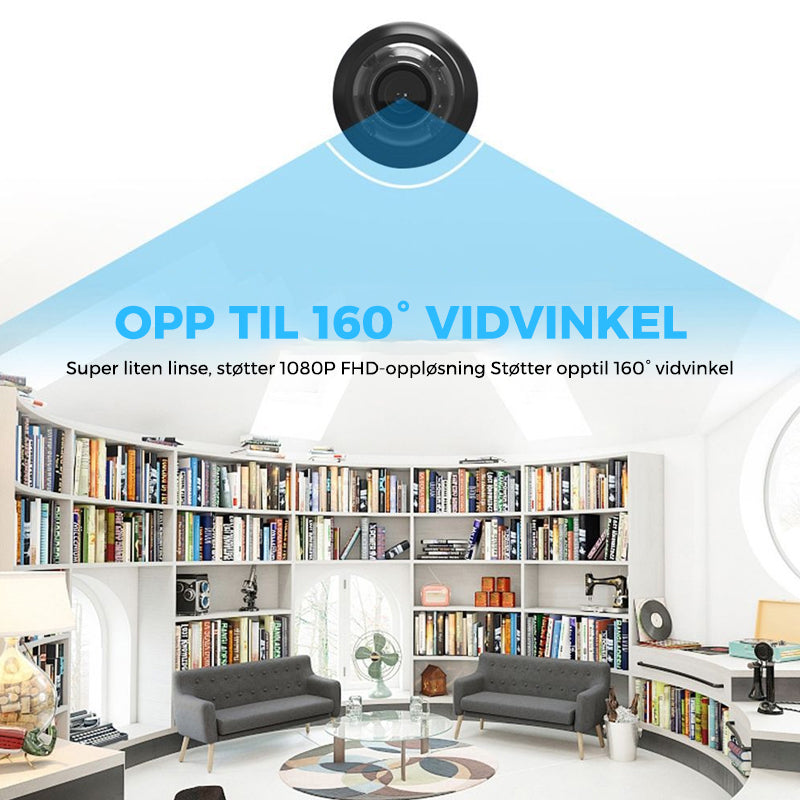 Mini WIFI-kamera - 1080P HD - Nattsyn - Bevegelsesdeteksjon