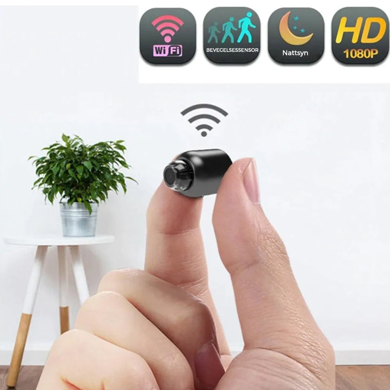 Mini WIFI-kamera - 1080P HD - Nattsyn - Bevegelsesdeteksjon