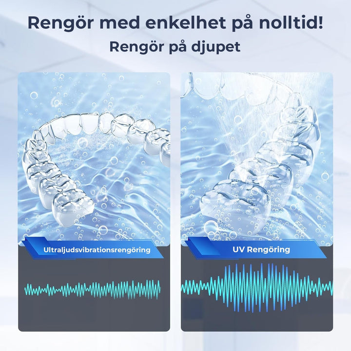 Kompakt Ultralydrenser för Proteser med UV-Sterilisering