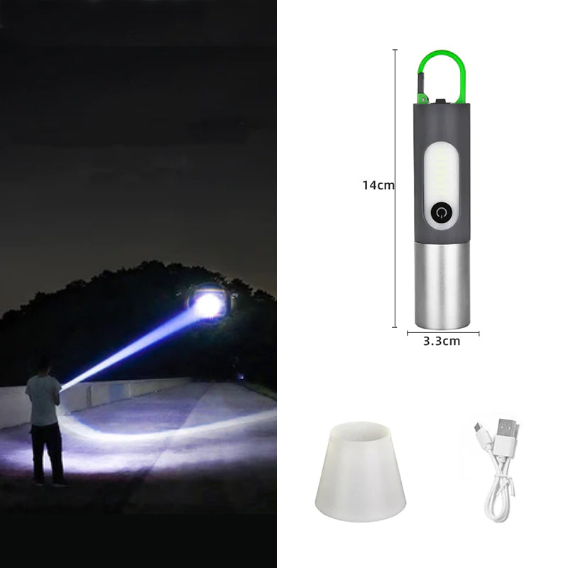 Zoombar LED-lommelykt - 1000 Lumen | USB-C Laddning