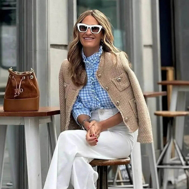 Elegant jacka - Kort | Perfekt för Vårens Outfit