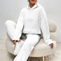 Dam Mysig Loungewear Set med Huvtröja