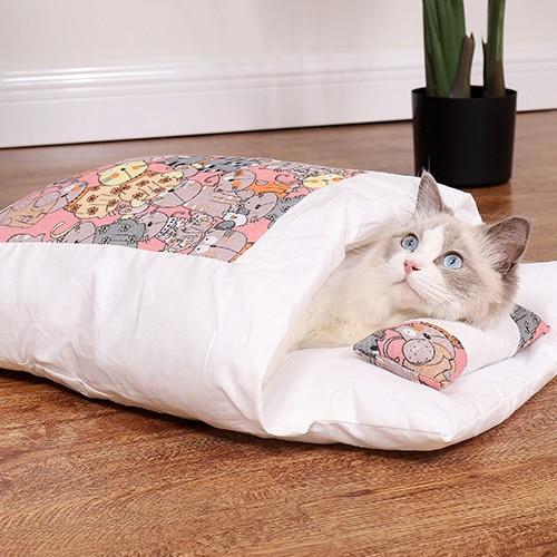 Mysig Kattesovepose för Trygg och Varm Sövn
