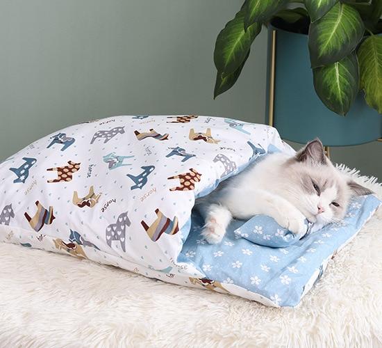 Mysig Kattesovepose för Trygg och Varm Sövn