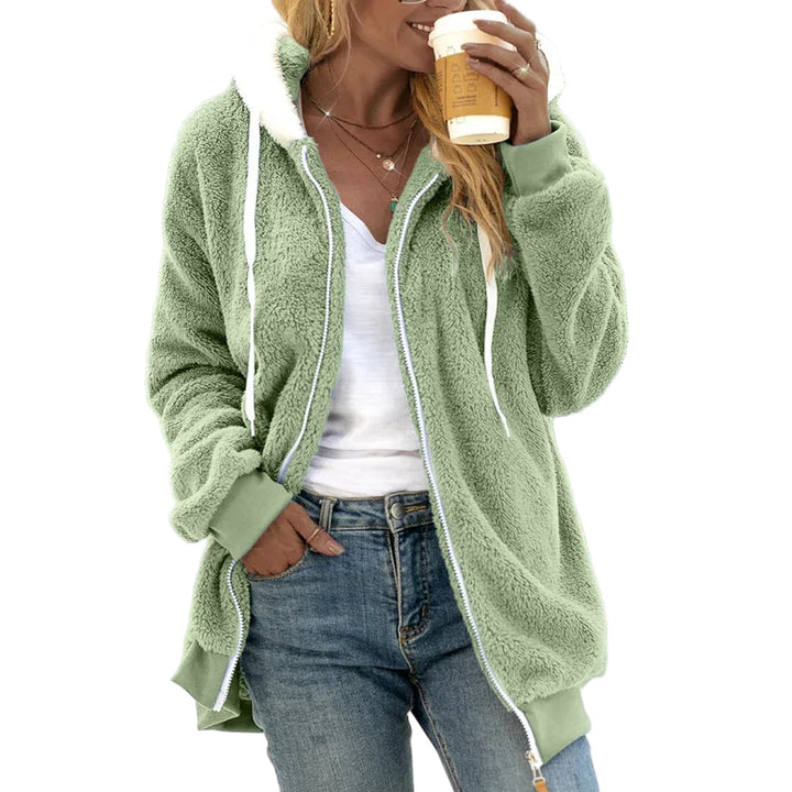 Dam Mysiga Oversized Hettecardigan för Komfort