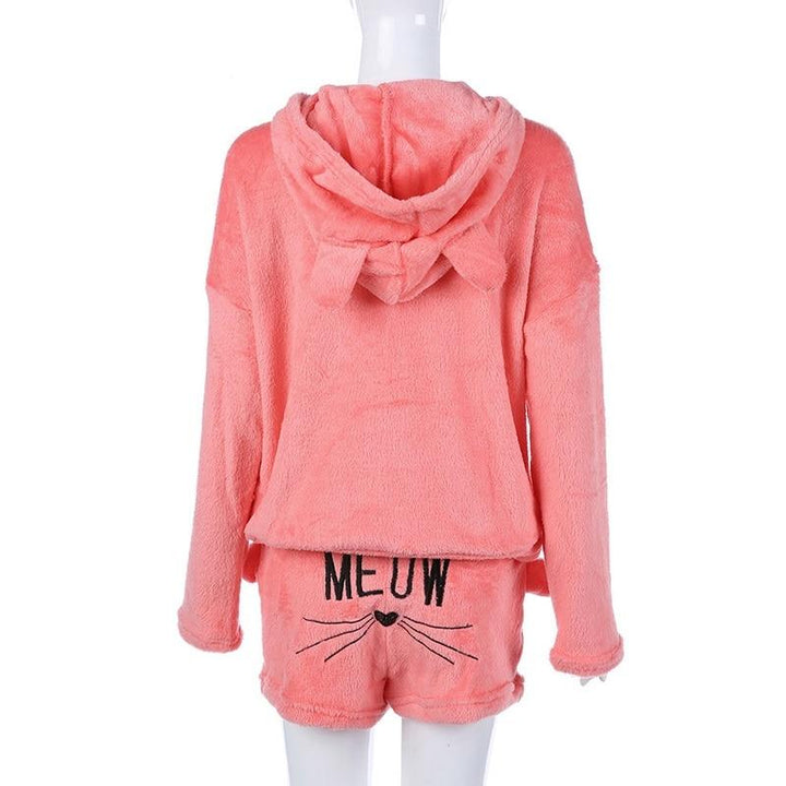 Mysig Katt Pyjamasett för Kvinnor