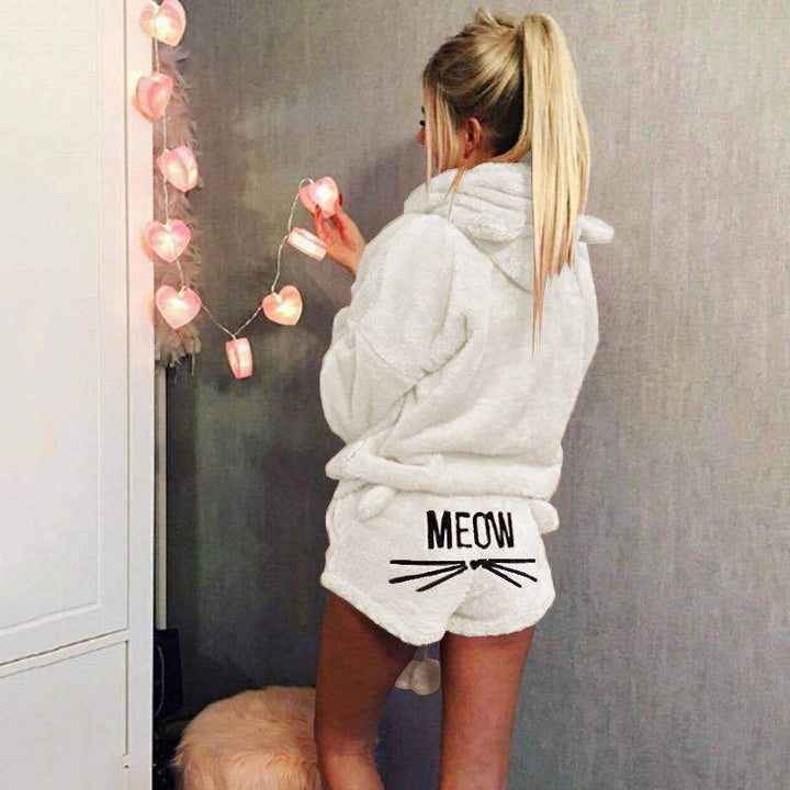 Mysig Katt Pyjamasett för Kvinnor