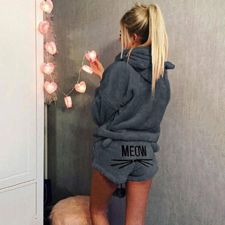 Mysig Katt Pyjamasett för Kvinnor