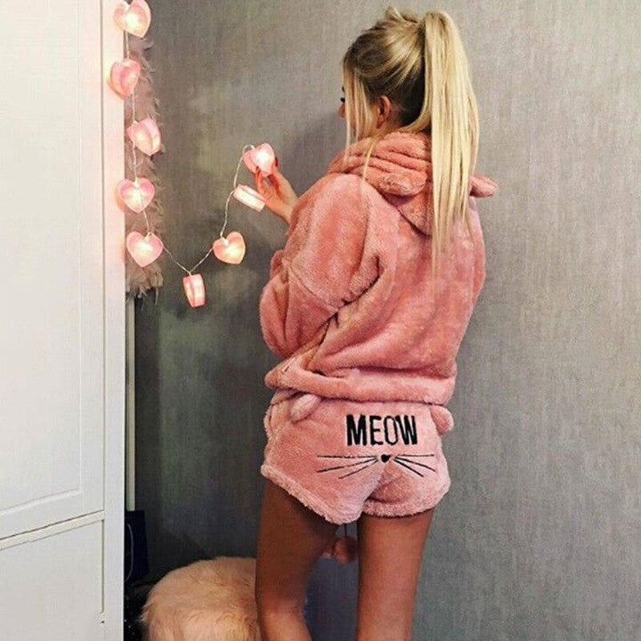 Mysig Katt Pyjamasett för Kvinnor