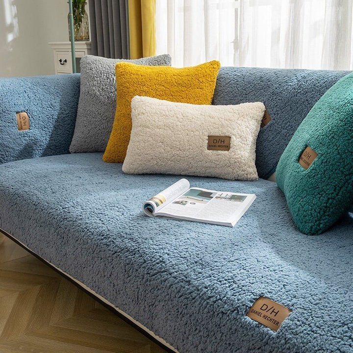 Mysig Sofa Trekk för Vinter med Anti-Skli Design