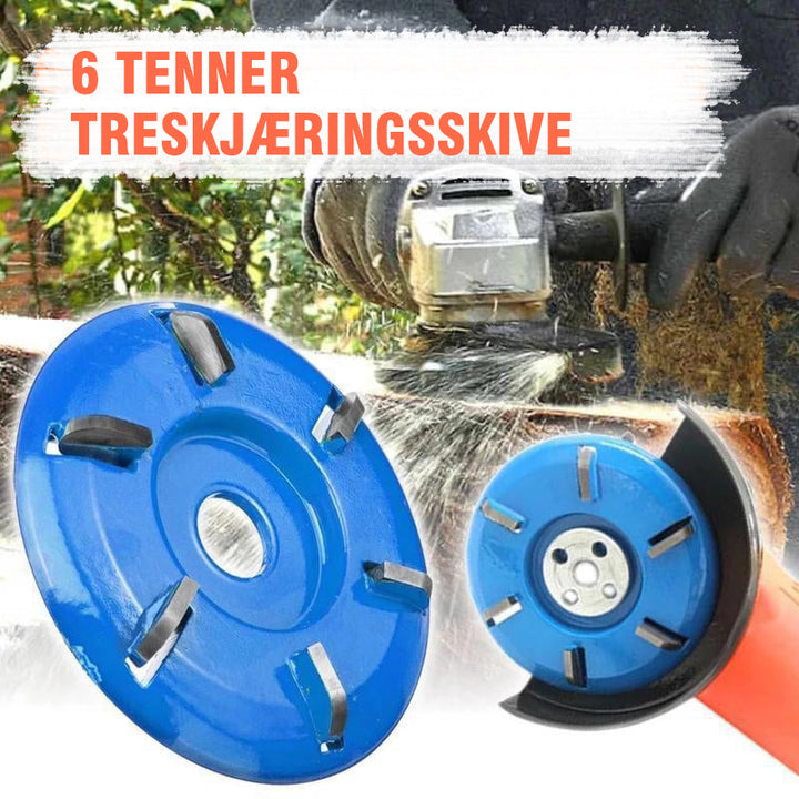 Effektiv 3/6 Tanns Trä Utskjäring Skive - Enkel Montering