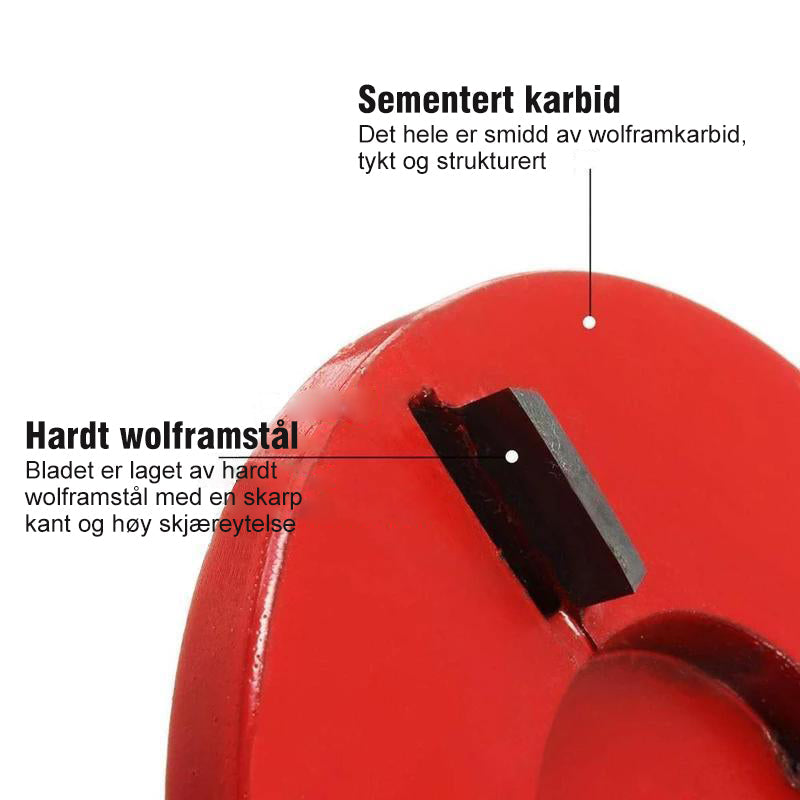 Effektiv 3/6 Tanns Trä Utskjäring Skive - Enkel Montering