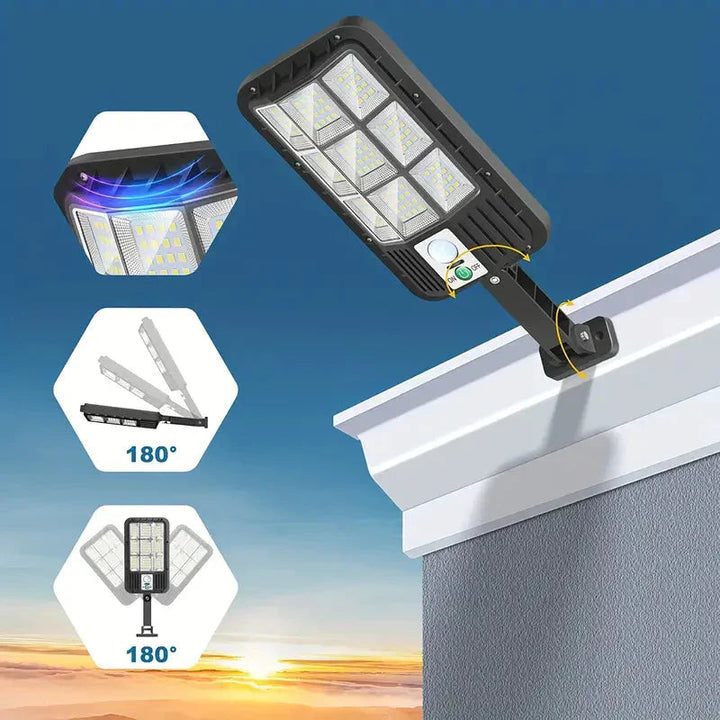 Kraftfull Utomhus Solar Flomlys med Bevegelsessensor och 5000 Lumen