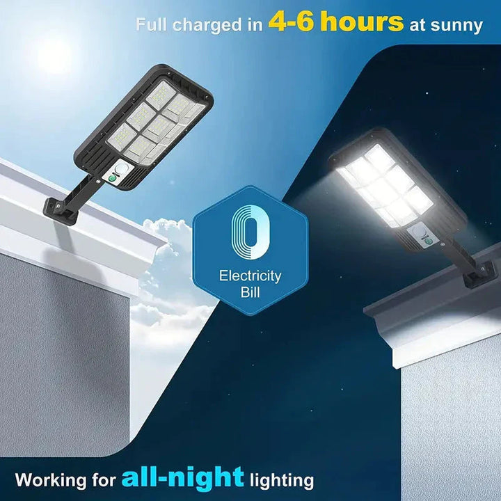 Kraftfull Utomhus Solar Flomlys med Bevegelsessensor och 5000 Lumen