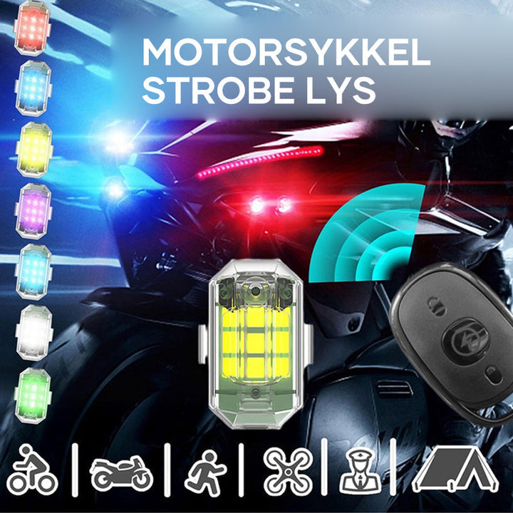 Hög lysstyrke LED Strobelys - Trådlös och Vattentät