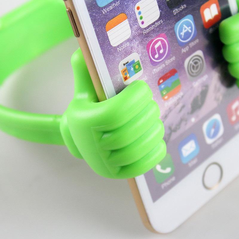 Kreativ Mobilholder med Tommel Upp | Justerbar och Universell