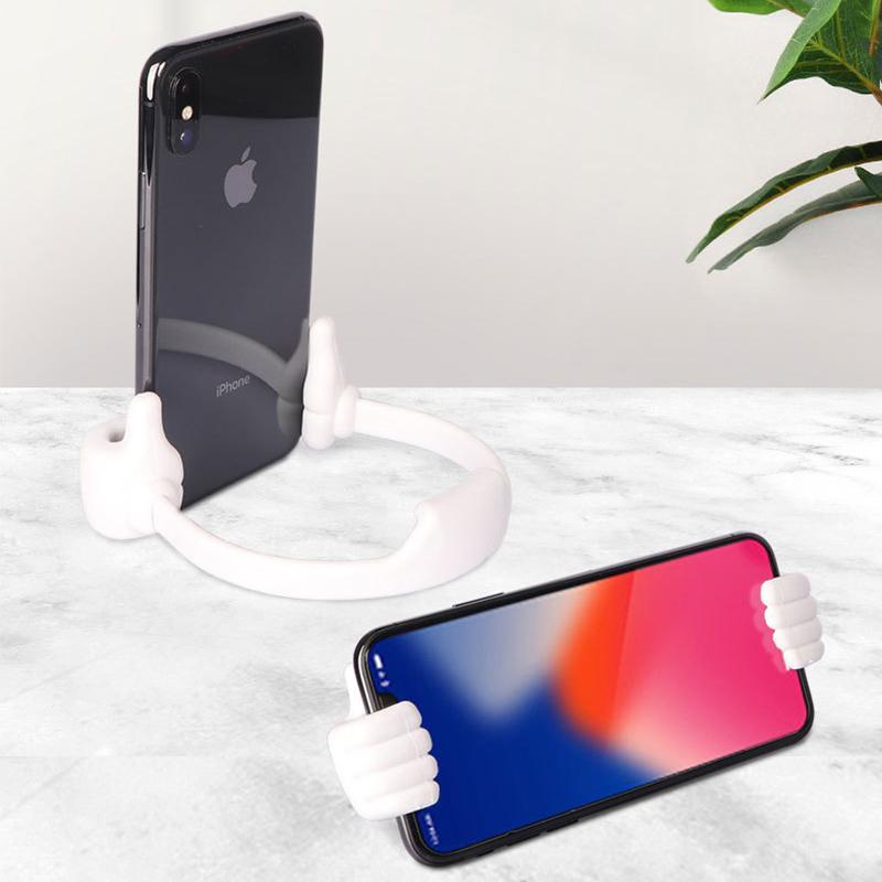 Kreativ Mobilholder med Tommel Upp | Justerbar och Universell