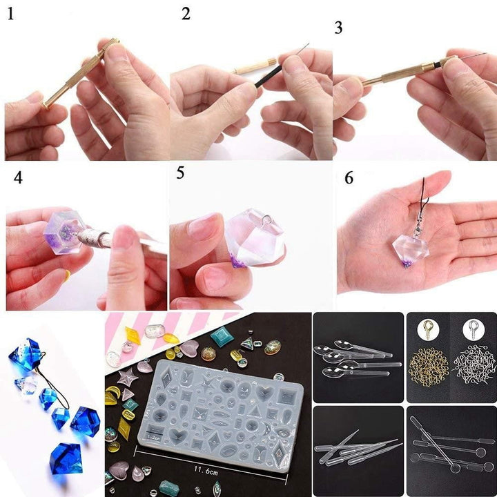 Kreativt DIY Harpiksformsett för Unika Smykker