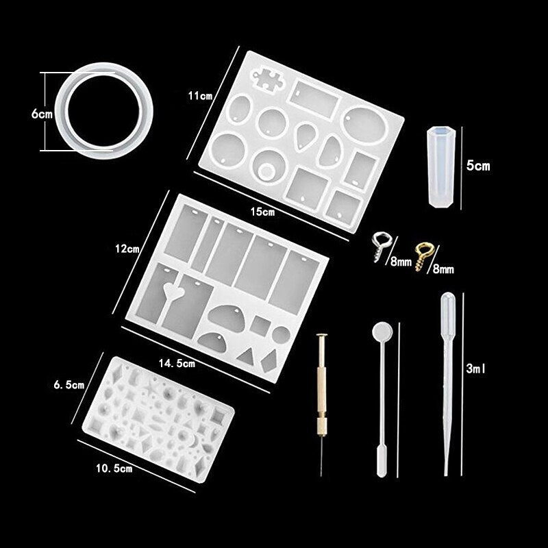 Kreativt DIY Harpiksformsett för Unika Smykker