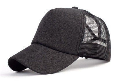 Kvinnor Rotete Hårtopp Baseballcaps med Hestehaleåpning
