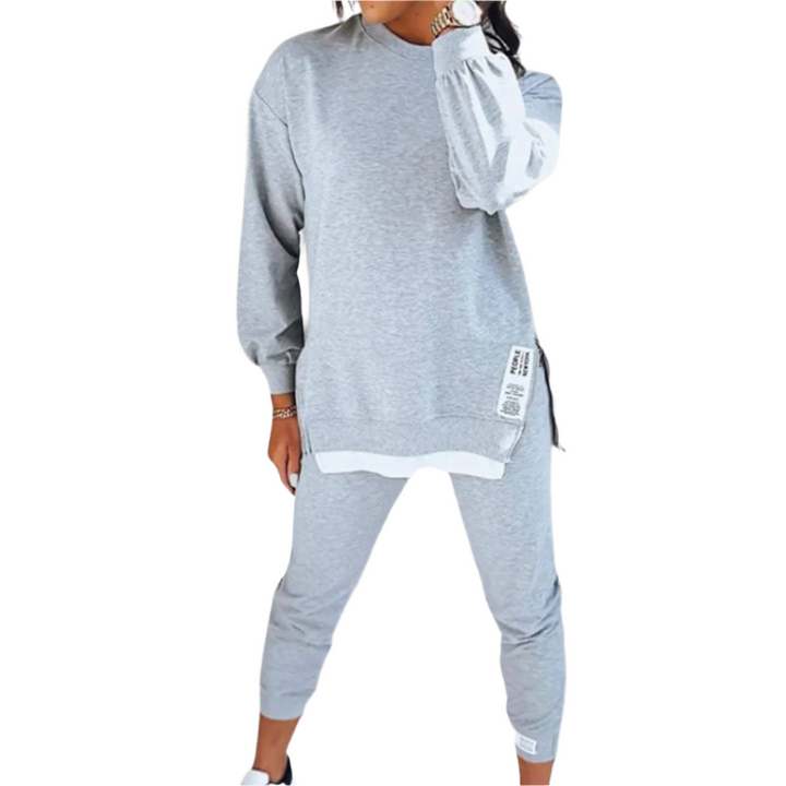 Kvinna Bekvämt Loungewear Set - Oversized Sweatshirt &amp; Joggers
