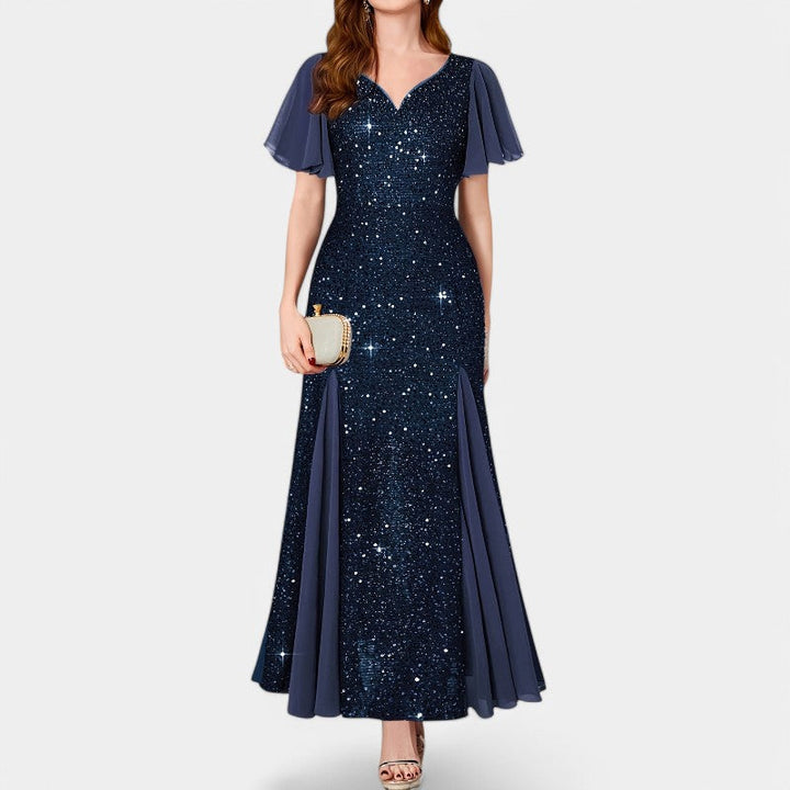 Kvinna Maxiklänning med Hjerteutskjäring i Polyester