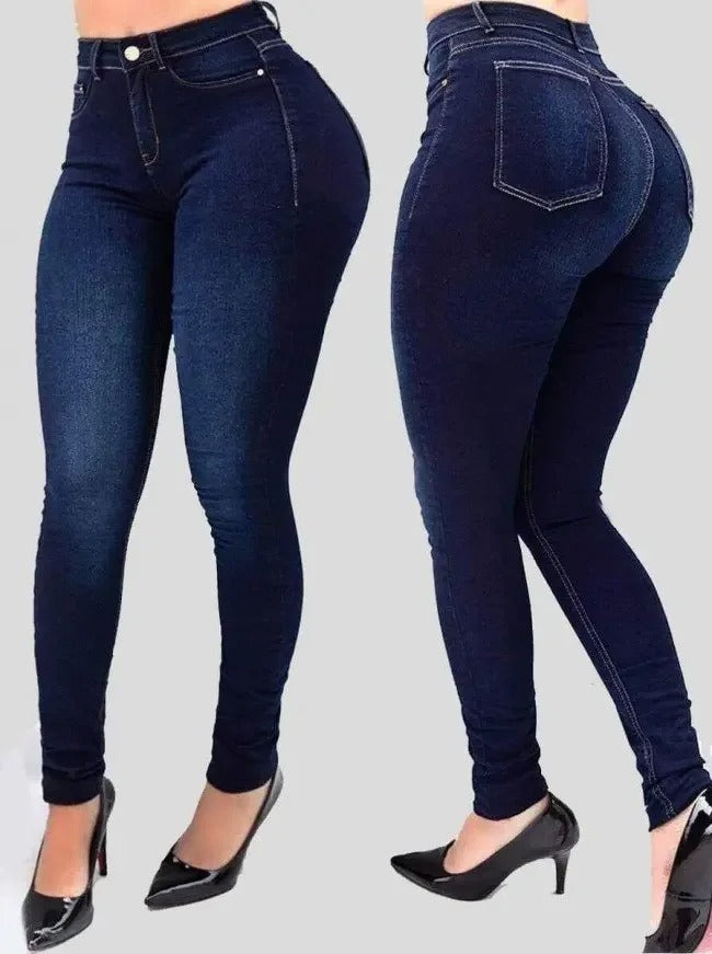 Shaping-jeans för Kvinnor med Hög Midja