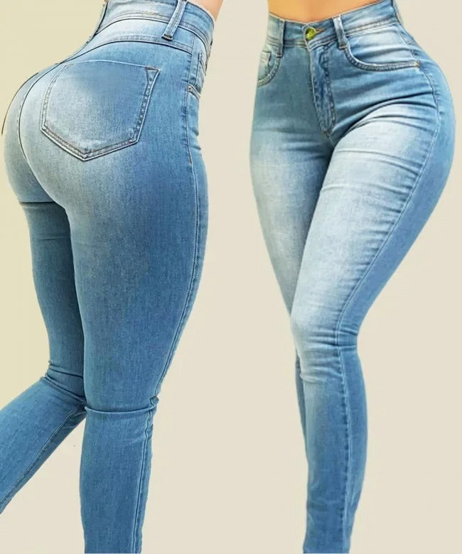 Shaping-jeans för Kvinnor med Hög Midja