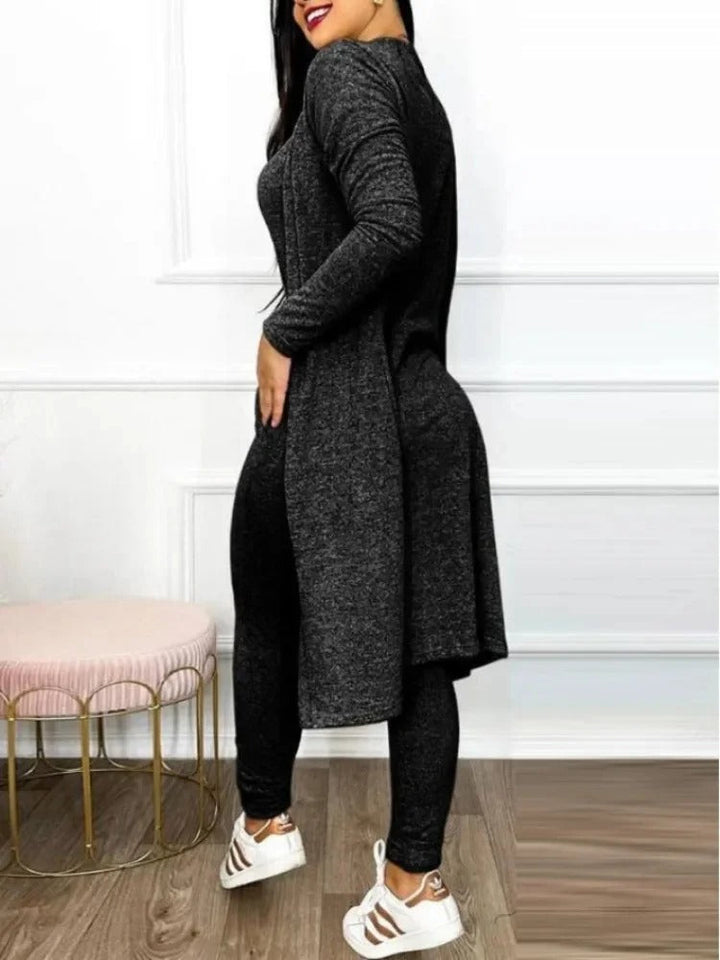 Kvinnor Snöring Jumpsuit &amp; Kåpesett – Elegant Tvådelad Outfit