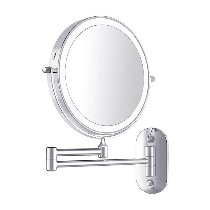 Kvinnor LED-Forstörrelsesspeil med Oppladbart Krom Design