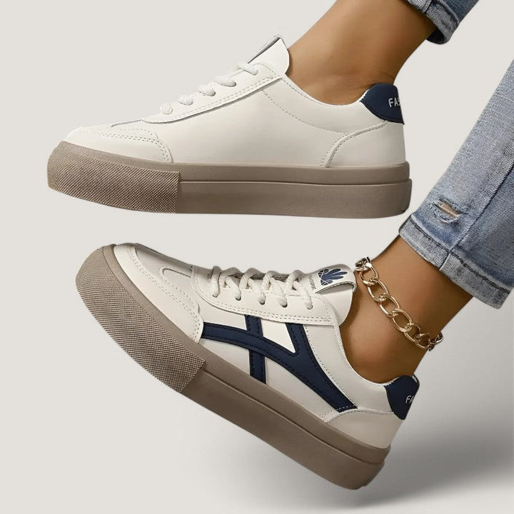 Kvinnor Andningsbar Sneakers med Komfort och Extra Stöd