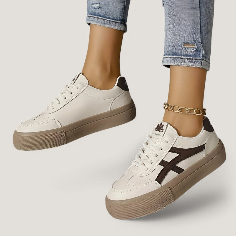Kvinnor Andningsbar Sneakers med Komfort och Extra Stöd
