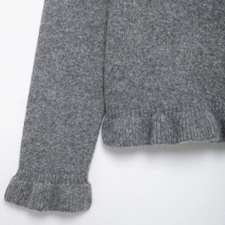 Kvinnor Teksturert Stickad Cardigan