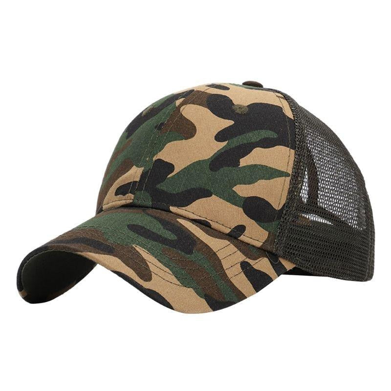 Dam Baseballcap med Kabelhull och Borrelås