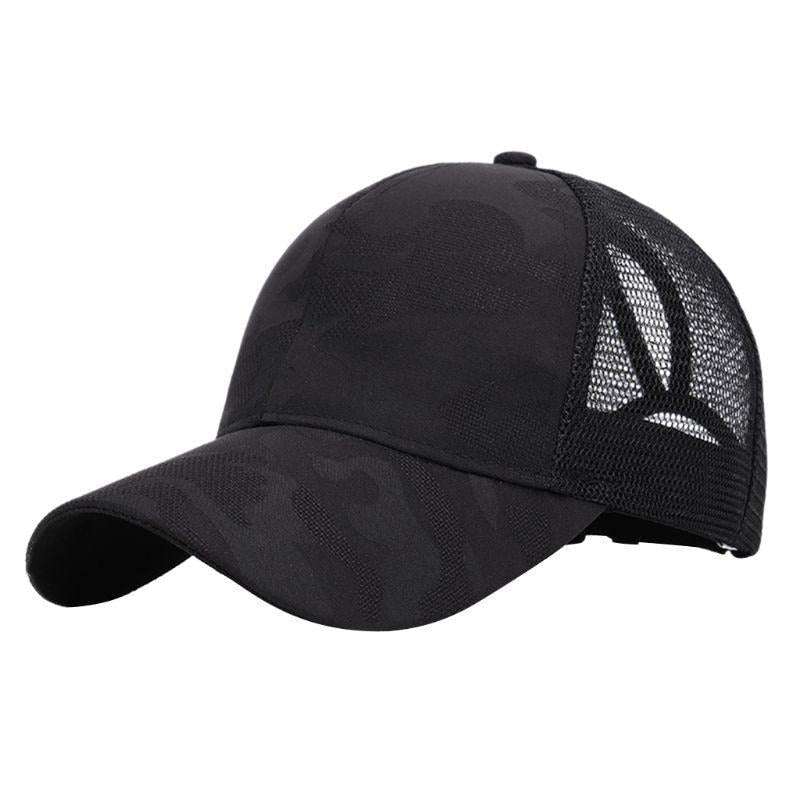 Dam Baseballcap med Kabelhull och Borrelås