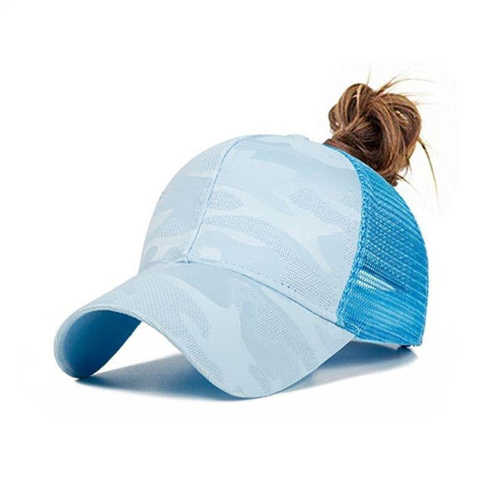 Dam Baseballcap med Kabelhull och Borrelås