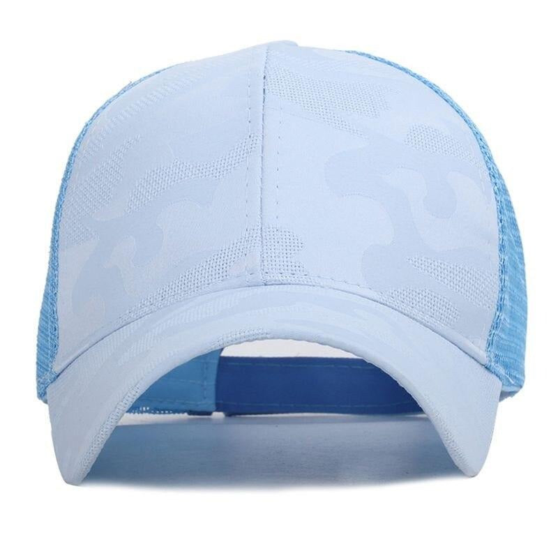 Dam Baseballcap med Kabelhull och Borrelås