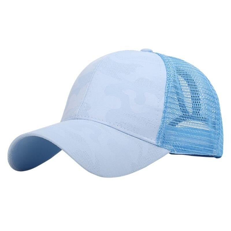 Dam Baseballcap med Kabelhull och Borrelås