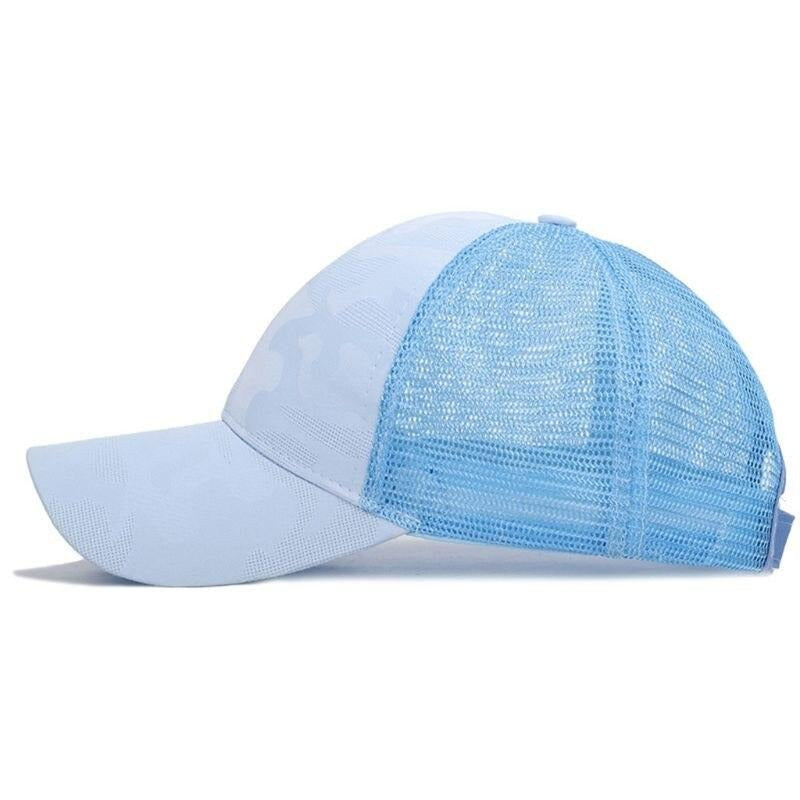 Dam Baseballcap med Kabelhull och Borrelås