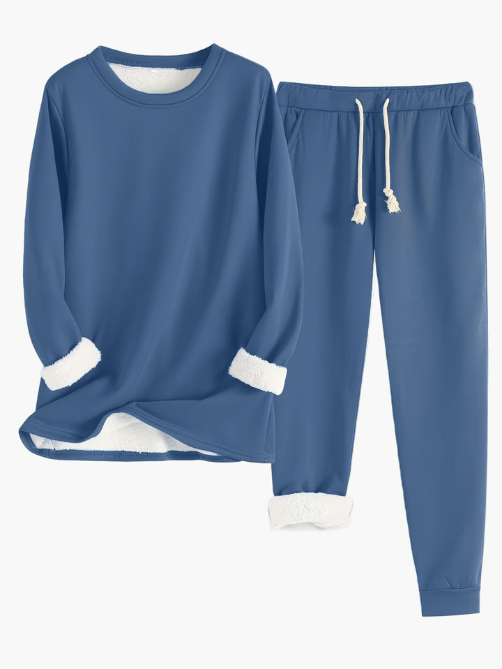 Dam Bekväma Tvådelad Loungewear Set – Komfort &amp; Stil Hemma