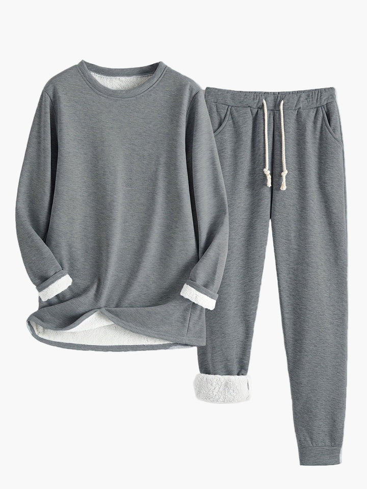 Dam Bekväma Tvådelad Loungewear Set – Komfort &amp; Stil Hemma