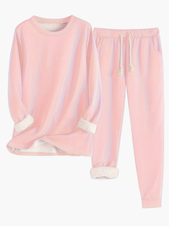 Dam Bekväma Tvådelad Loungewear Set – Komfort &amp; Stil Hemma
