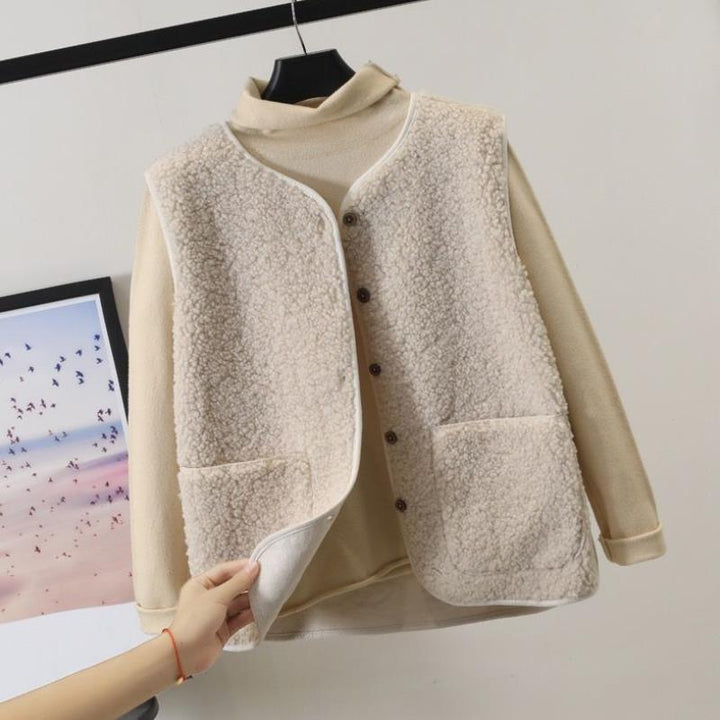 Dam Varm Knytevarm Väst i Mjuk Fleece