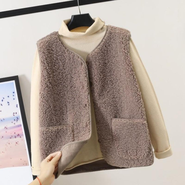 Dam Varm Knytevarm Väst i Mjuk Fleece