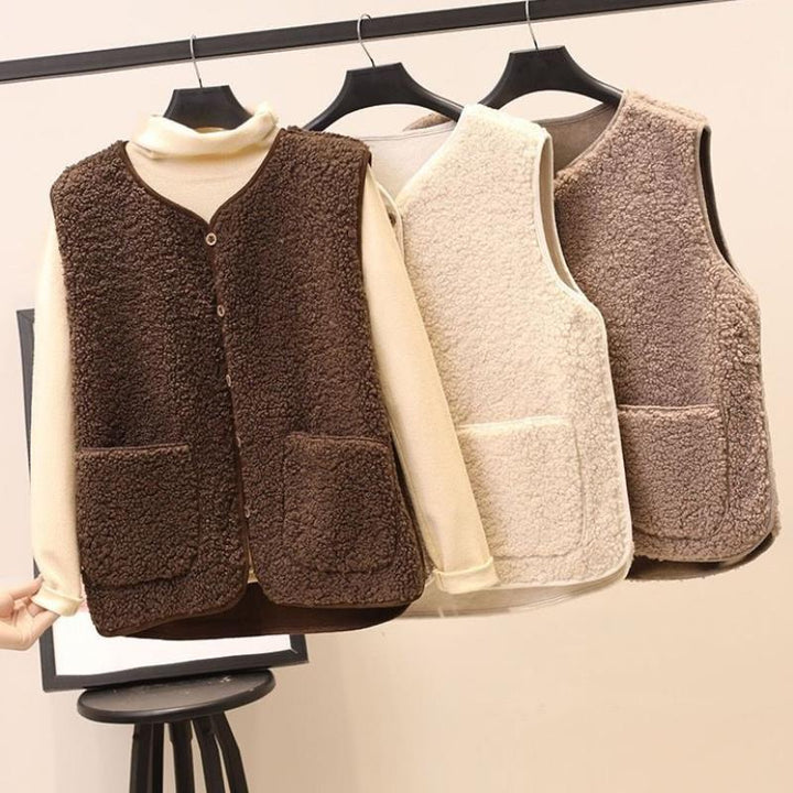 Dam Varm Knytevarm Väst i Mjuk Fleece