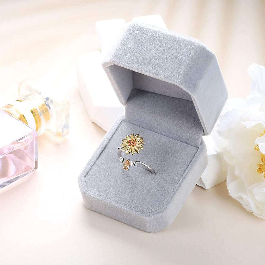 Dam Solros Fidget Ring för Angstlindring