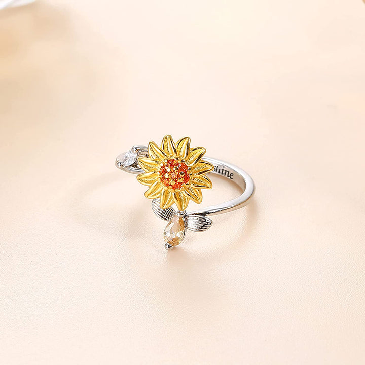 Dam Solros Fidget Ring för Angstlindring