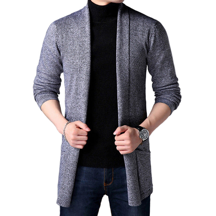 Herr Lång Cardigan – Perfekt för Lagdeling och Stil